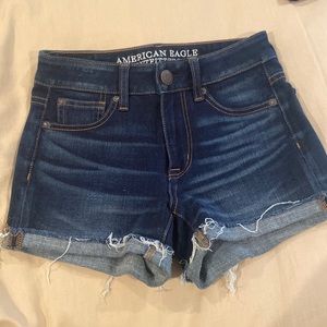 Women’s American Eagle Jean Shorts, Hi-Rise Shortie, Size: 00